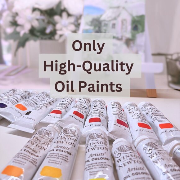 Original Painting of Northern Lights on Canvas 10x10" Wall Art Oil Painting - Picture 10 of 11